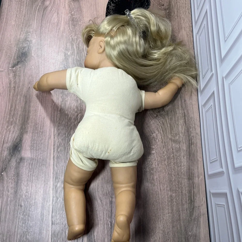 Vintage 1980s Collectible Doll Sleepy Eyes 20 Inch West Germany Blond Blue Eyes